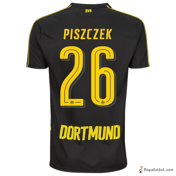 Camiseta Borussia Dortmund Replica Segunda Ropa Piszczek 2016/17 Negro